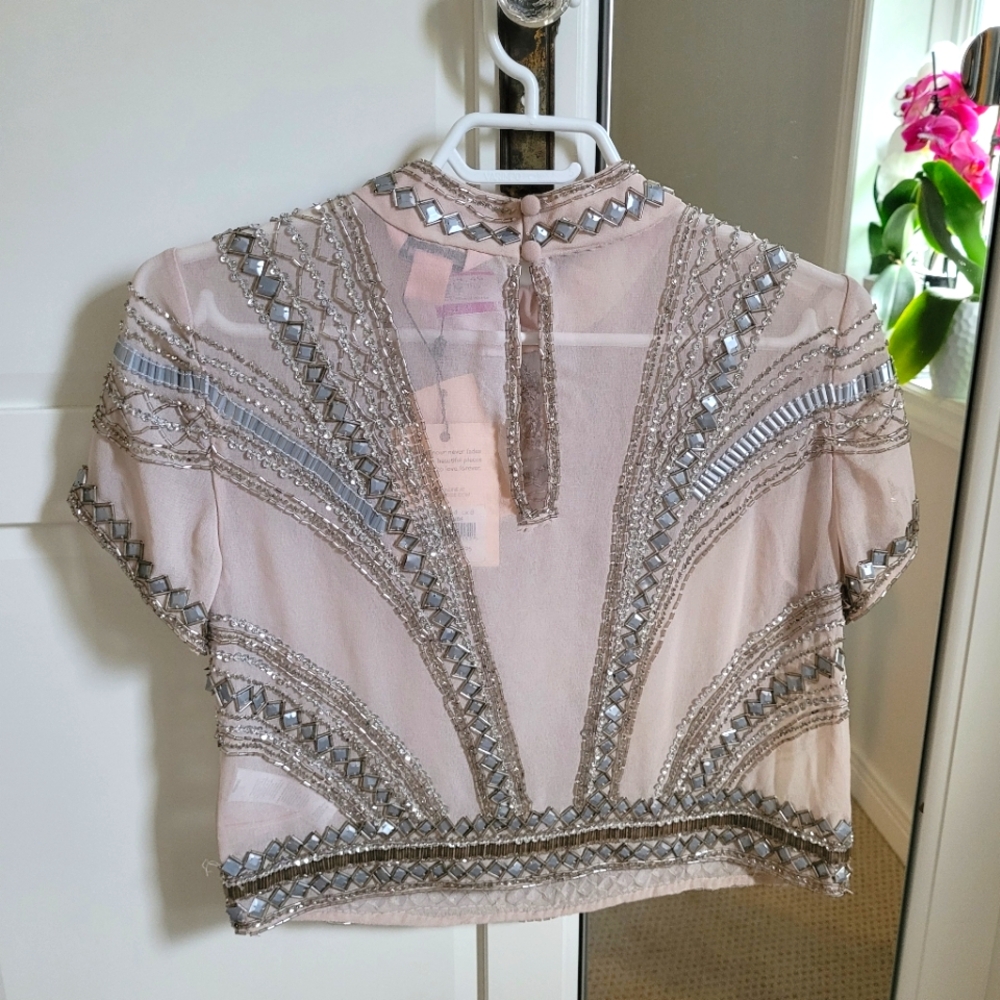 Miss Selfridge intricate beaded top NWT - Picture 5 of 17